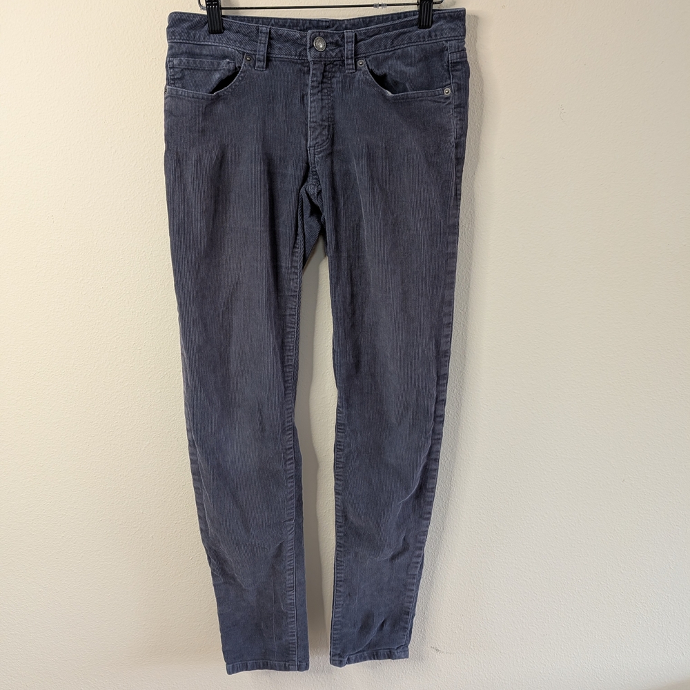 Patagonia Organic Cotton Corduroy Pants‎ Dark Gray Size 28 Skinny Straight